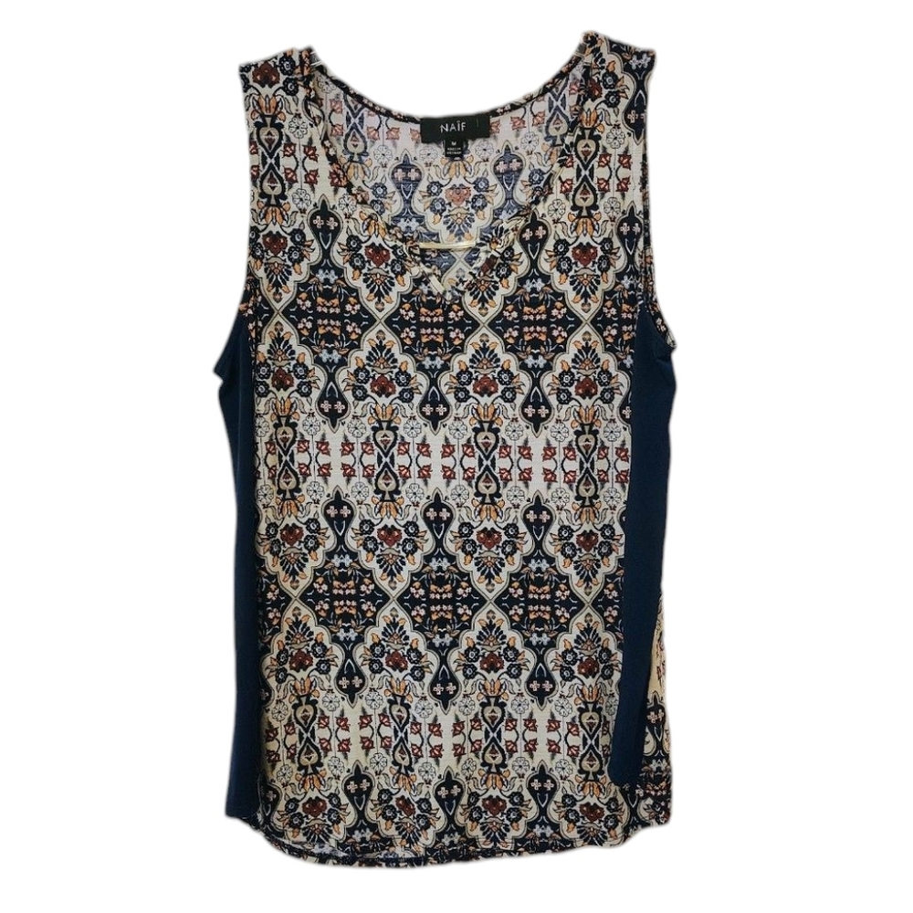 Naif Patterned Sleeveless Top - Picture 2 of 9